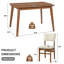 Ensemble de table de salle à manger Modern Farmhouse (doit inclure à la fois la table et la chaise), ensemble de cuisine en bois aggloméré 5 pièces et peu encombrant