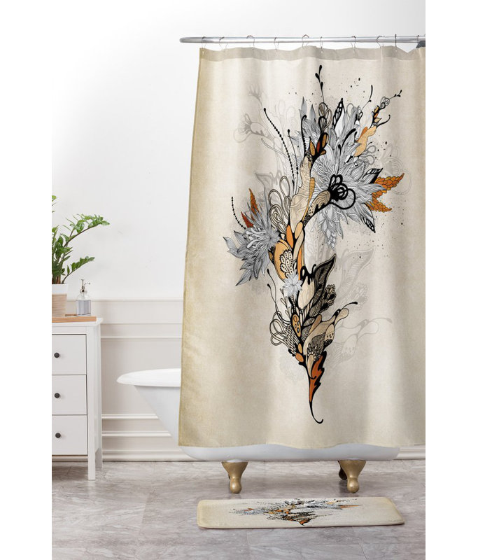 Tapis pour salle de bain floral