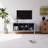 Mirrored Tv Stand For Tvs Up To 65", Silver Tv Console Table With Open Storage & 2 Storage Cabinets, V Shape Sparkling Mirror Doors-1466292329