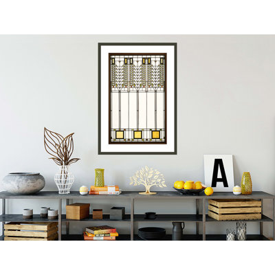 «Tree of Life Window» par Frank Lloyd Wright - impression giclée encadrée