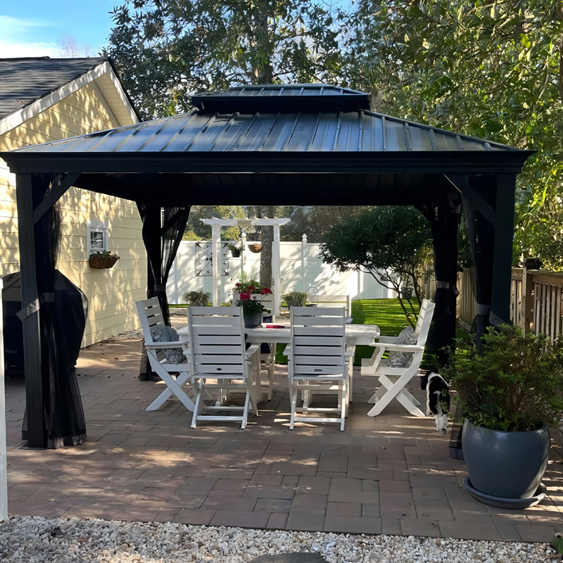 12 Ft. W x 10 Ft. D Aluminum Gazebos