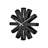 Ribbon 12" Wall Clock, Silent Non Ticking Battery Operated-16555229