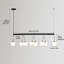 8 - Luminaire suspendu avec longueur réglable - abat-jour en verre givré blanc mat noir 120 volts