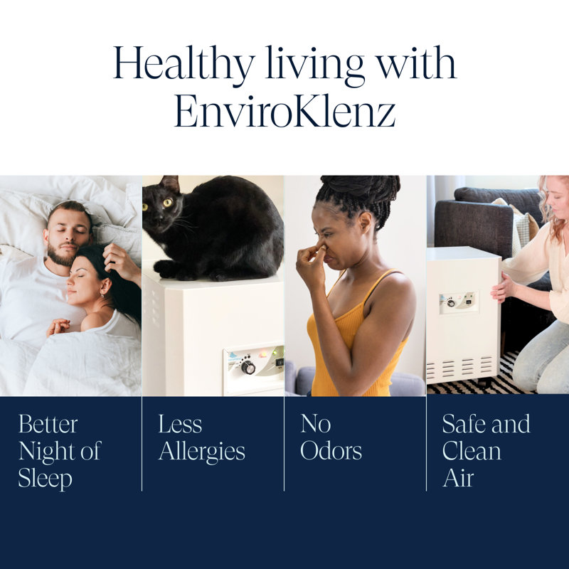 White HEPA Filter Air Purifier with Odor Absorbing Technology