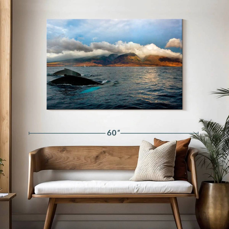 Hannes Maui Humpback Whales, 32" H x 48" W
