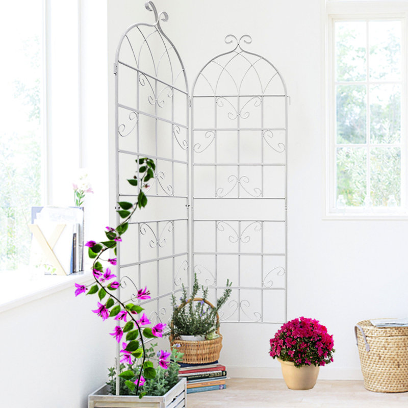 2 Pack Metal Garden Trellis Rustproof Trellis for Climbing Plants Outdoor Flower Support