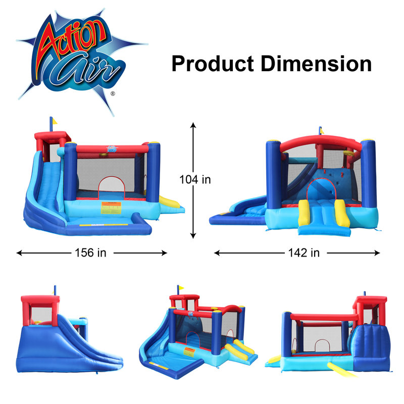 Super Castle Bouncer with Double Slide