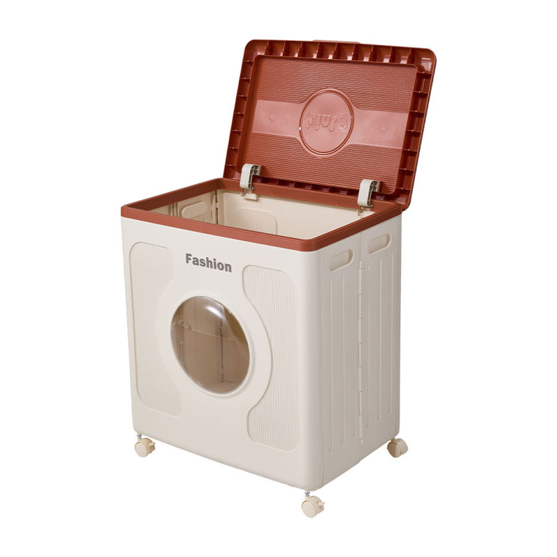 Rebrilliant Plastic Decorative Bin, Brown