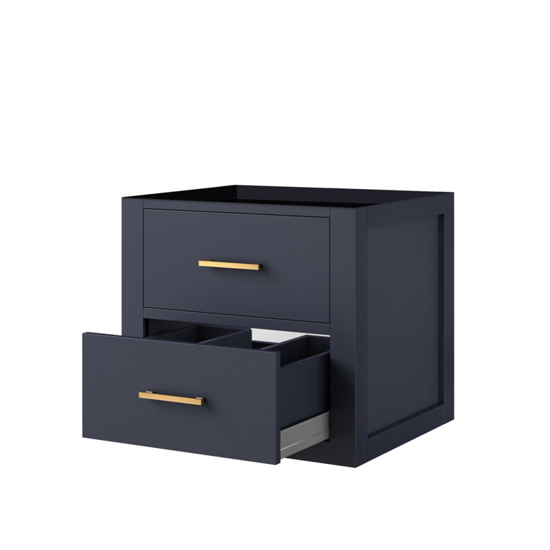 Meuble-lavabo simple bleu 20 po X P 18 po D