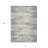 3' X 5' Gray And Ivory Striped Washable Indoor Outdoor Area Rug