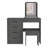 Kaia Makeup Dressing Table with Mirror and 4 Drawers, Stool Included-1366125218