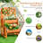 Modrok Handmade Wood Raised Garden Bed with Trellis