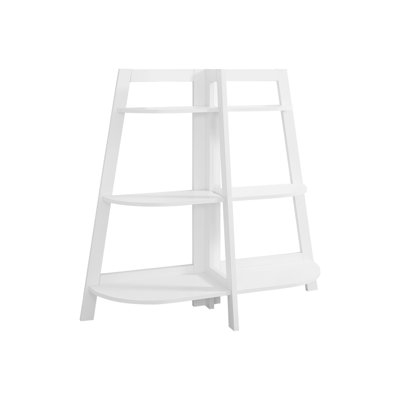 Contemporary 3 White , For Bedroom, Office, Living Room, Space Optimized Design 48" High Bookcase, Bedroom & Modern Appearance, Efficient Option