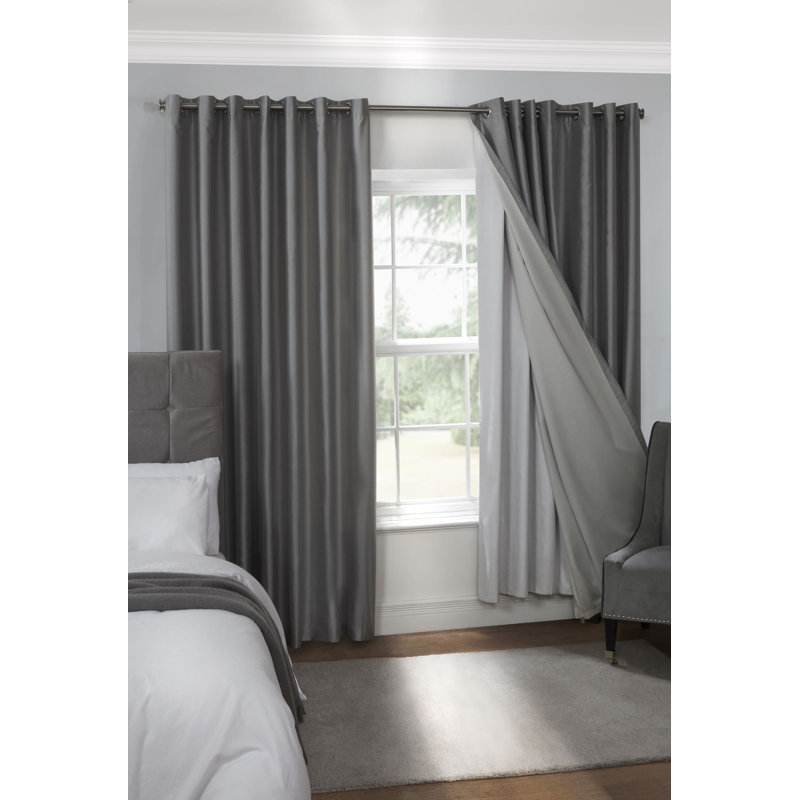 Walhame Blackout Curtain Pair, Width 228cm x Drop 221cm 