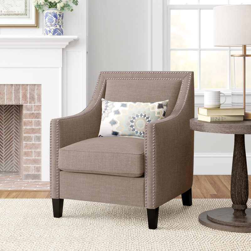 Fauteuil en polyester de 29 po de largeur Damira, Blé