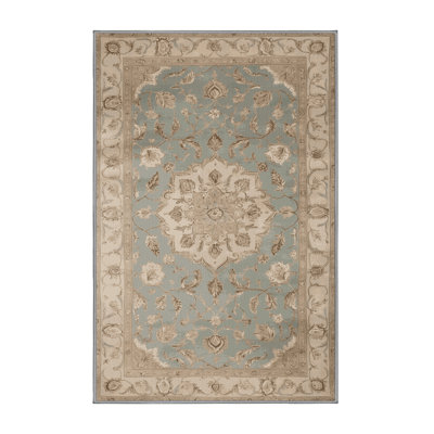 Machine Washable Tabriz Grey Area Rug