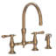 Chesterfield Kitchen Bridge Faucet with Side Spray-351712986