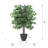 4' Artificial Ficus Bush, Plastic Container-1061365846