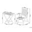 Galilea Acacia Wood Patio Dining Set with Square Table , Cushions Included