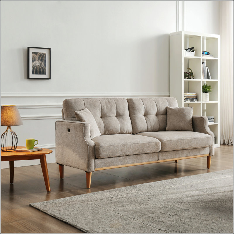 Canapé Living Space 3 places, Gris clair