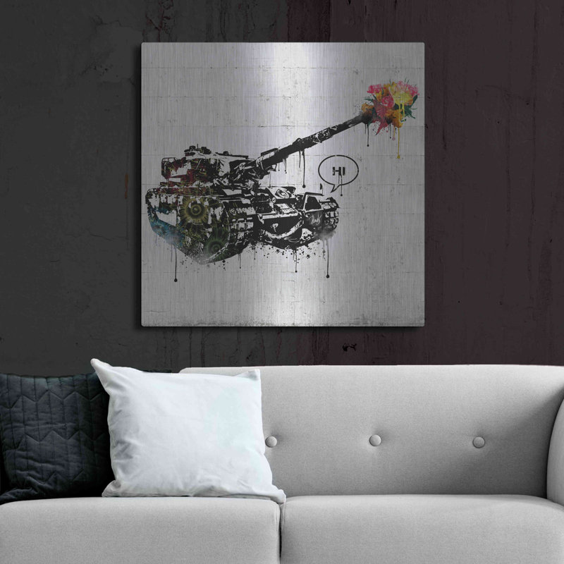 Panzer Party' by Danksy, Metal Wall Art, 36" H x 36" W