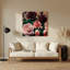 «Botanical Roses», art mural en métal brun-654030693