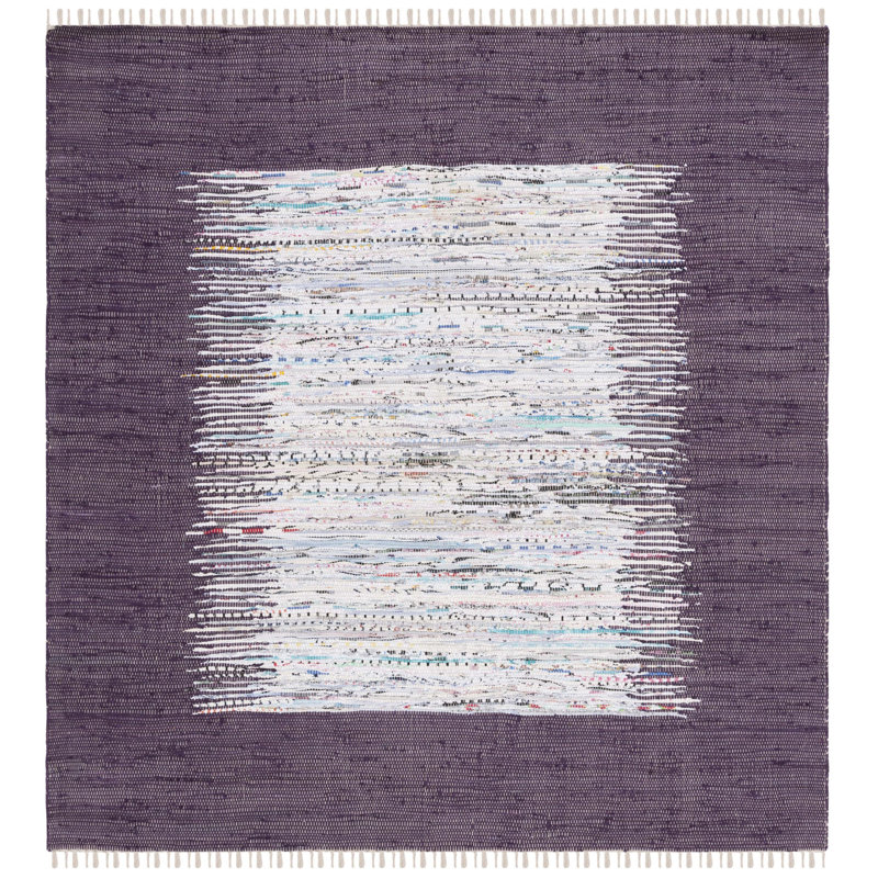 Paynter Hand Woven Cotton Rug, Square 6'