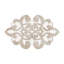 Tapis beige en polyester tissé à la machine Novelty Stroman-1626280549