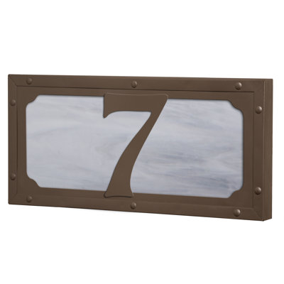 Plaque d'adresse murale personnalisable de 120 V pour 1 à 3 numéros