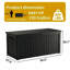 Decksplore 190 Gallons Water Resistant Resin Lockable Deck Box-101580634