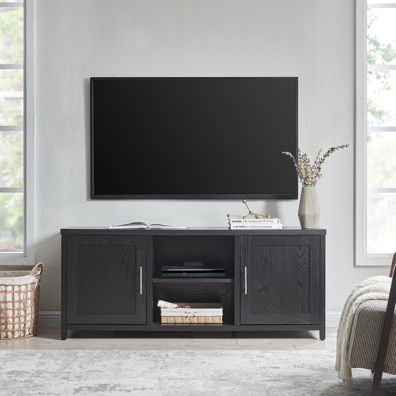 Sheinuk TV Stand for TVs up to 65", Black