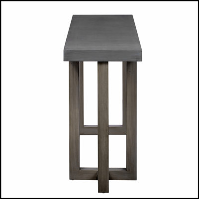 Console avec pieds à motif géométrique, décoration intérieure moderne et contemporaine