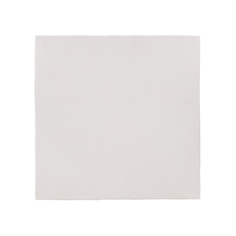 Alps Concrete Top End Table, White