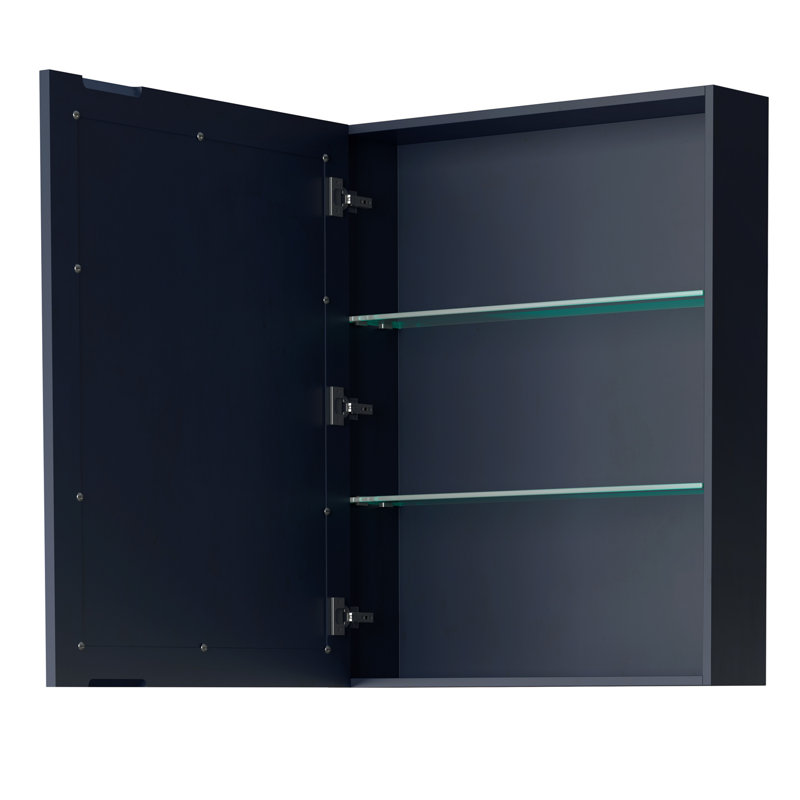 Daria 80'' W Double Vanity, Dark Blue, Carrara Cultured Marble, Brushed Gold