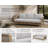 Joly Wheeler 80" Outdoor Sofa with Acacia Wood Frame & Cushions – 3-Person Patio Sofa with Comfortable Cushioned Seating, Fully Assembled-1216925900