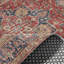 Rouge brique bourgogne marine Boho coton lavable rétro chenille kilim base de coton anti-dérapant kilim-99488326