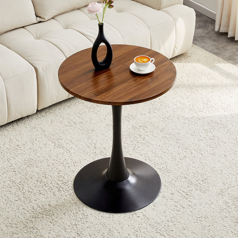23.6 inch Round Dining Table,Black, Black, 29.1" H x 23.6" W x 23.6" D, Black