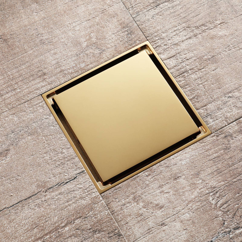 4'' W Linear Grid, Polished Gold