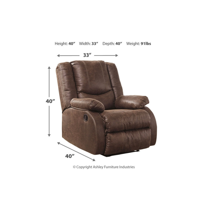 Fauteuil inclinable en similicuir Kielo