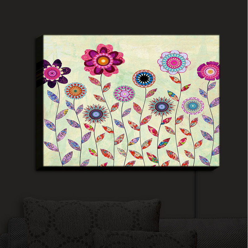 « purple floral », reproduction sur tissu