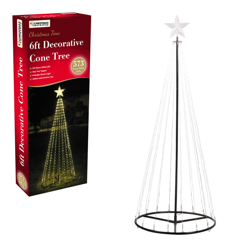 182cm H Lighted Artificial Christmas Tree