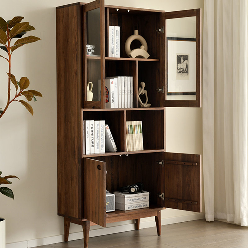 High quality walnut bookcase