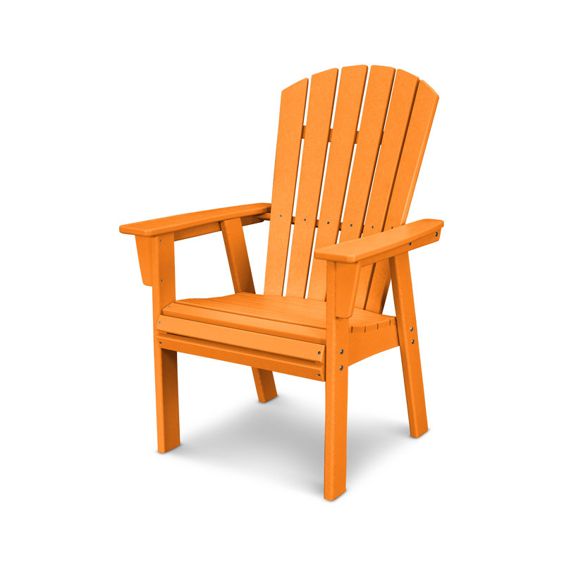 Chaise Adirondack POLYWOOD Nautical Curveback, Tangerine