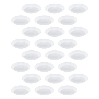 Plafonnier encastré à DEL à intensité variable blanc à DEL 7,5 po Disc, sélection 5-CCT 2700K / 3000K / 3500K / 4000K / 5000K