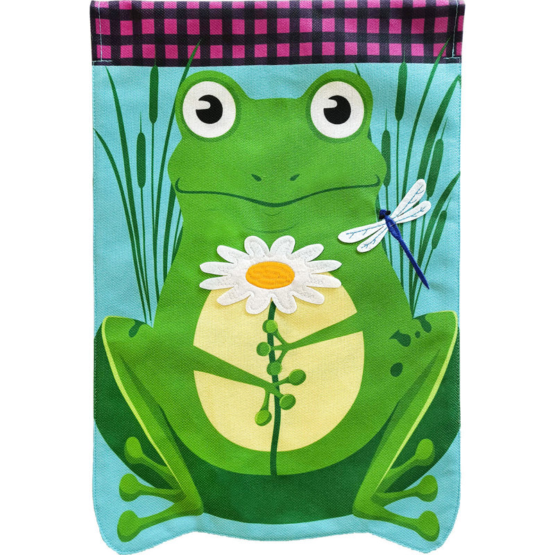 Drapeau de maison «Daisy Frog»
