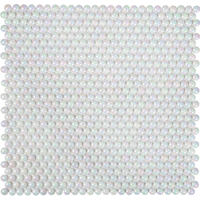 Carreau de mosaïque rond 12,8 po x 12,5 po