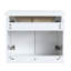 Meuble-lavabo lourd 80,58 lb avec lavabo et rangement en céramique Lavabo à fermeture douce au look moderne