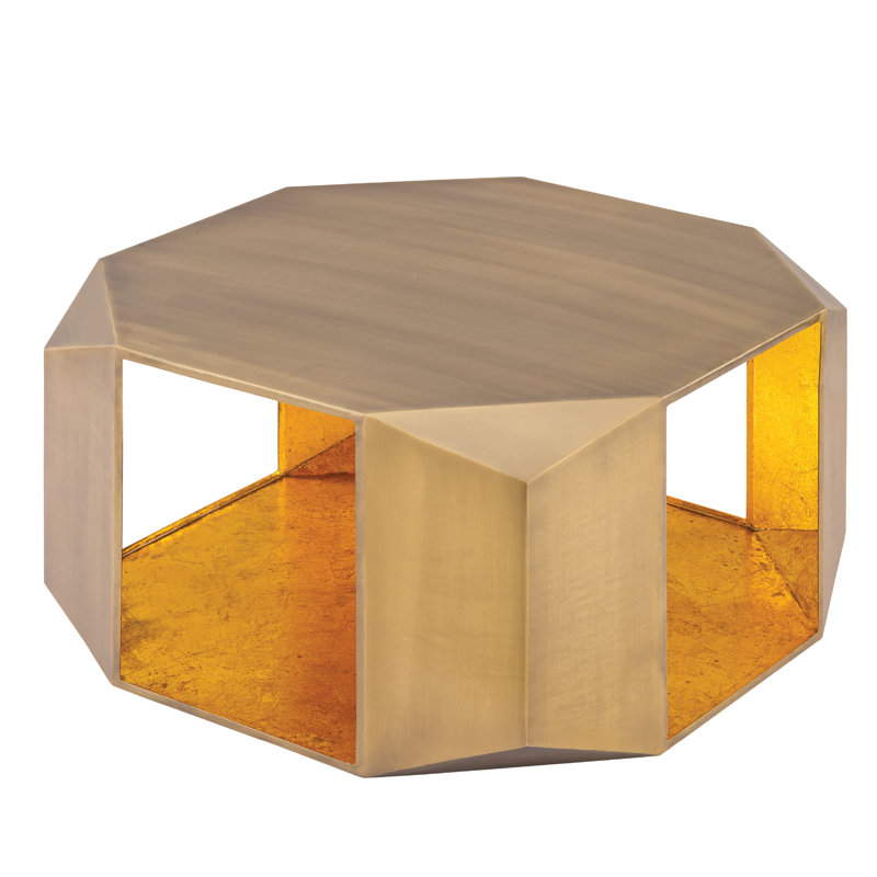 Table basse 529 or, Doré