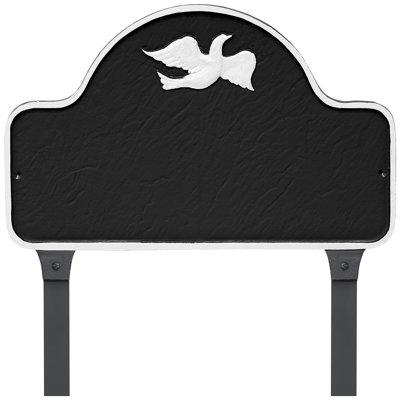 Dove Arch Address Sign Plaque with Lawn Stakes
