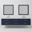 Ensemble de meuble-lavabo double 84 po avec miroir-82339689-82339690